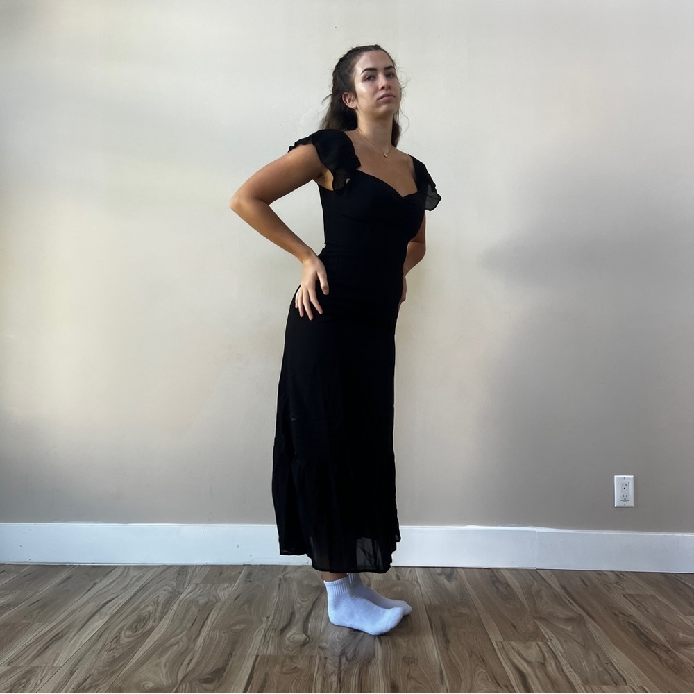 Reformation Butterfly Dress | Black 🔥 Special Sale 🔥 - Picture 4 of 14